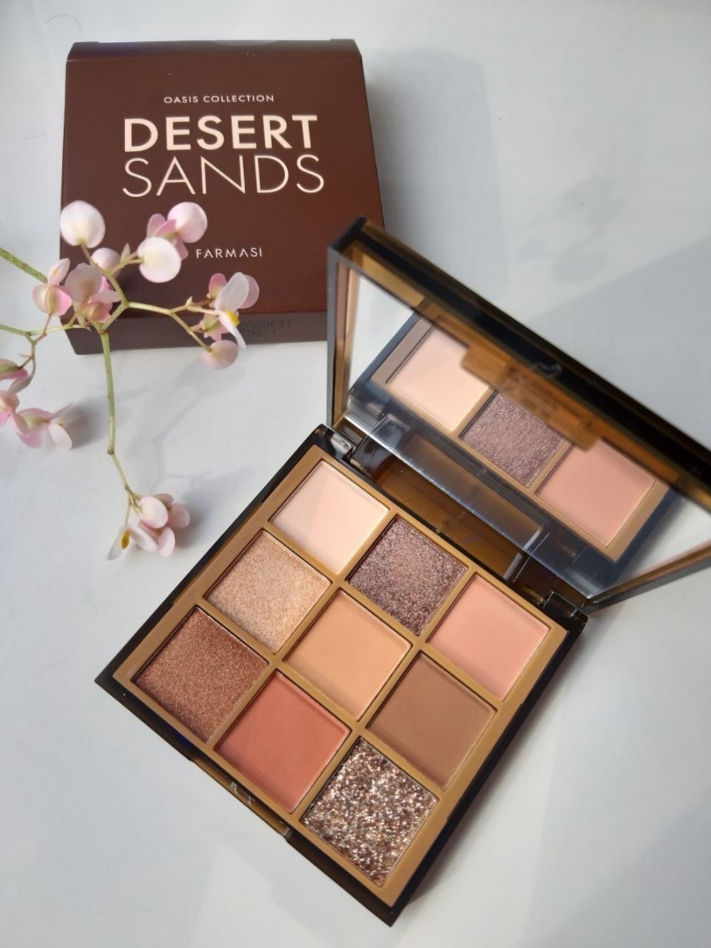 Farmasi Desert Sands Eyeshadow Palette - Peach, Rose, Bronze, Gold
